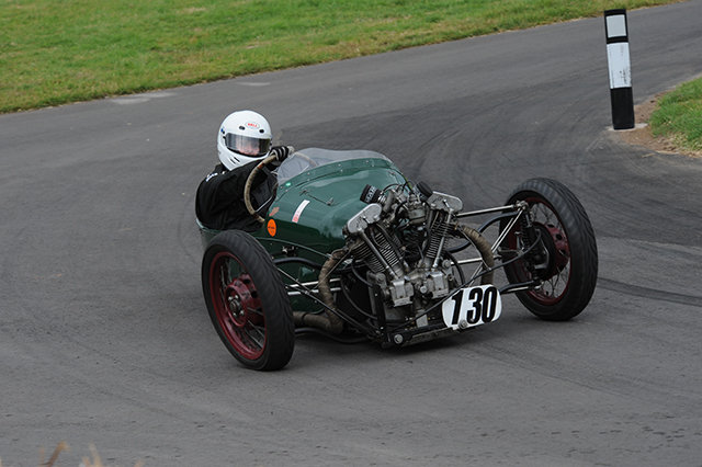 Hale Morgan at the Chateau Impney Hill Climb, Droitwich
