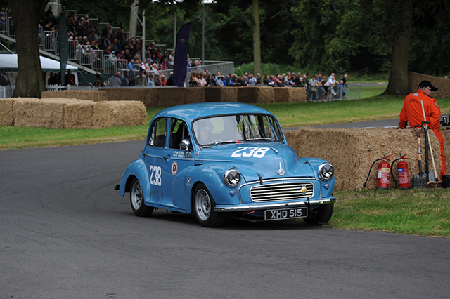 David West in an Austin Mini Cooper S, Chateau Impney Hill Climb, Droitwich
