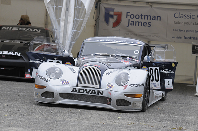 The Morgan Aero 8 GTN Le Mans car at the Chateau Impney Hill Climb