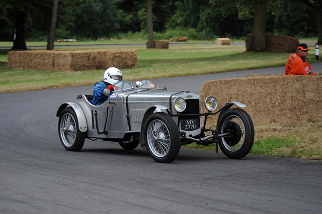 Charlotte Holden in the Frazer Nash Super Sports