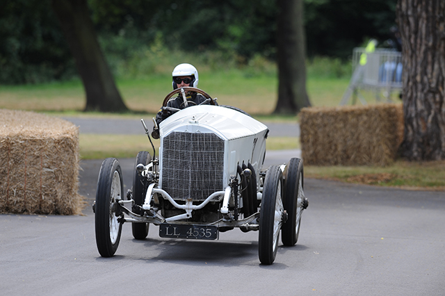 Dave Biggins in the Daimler Mercedes Rennwagen