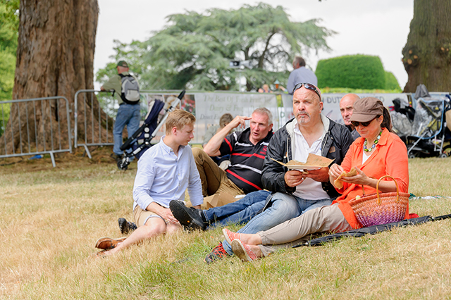 Spectators at the Chateau Impney Hill Climb, Droitwich